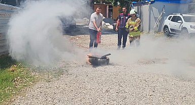 Hatay Arkeoloji Müzesi'nde yangın eğitimi ve tatbikatı gerçekleştirildi