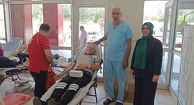 Havza Devlet Hastanesi'nde kan bağışı: 30 ünite kan toplandı