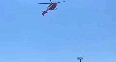 Hipotermi tedavisi gören bebek, ambulans helikopterle Diyarbakır'a sevk edildi