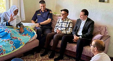 Hisarcık Kaymakamı Atam'dan yaşlı çifte anlamlı ziyaret