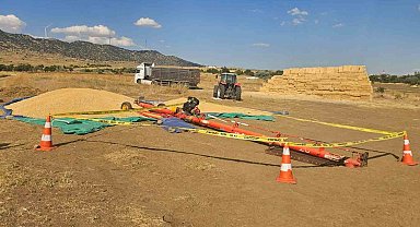 Hububat elevatörünün altında kalan 18 yaşındaki işçi hayatını kaybetti