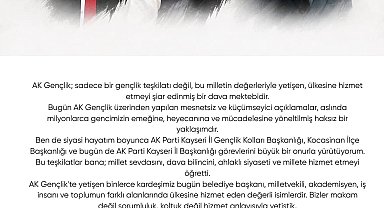 Hüseyin Okandan: "AK Gençlik, ülkesine hizmet etmeyi şiar edinmiş bir dava mektebidir"