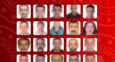 İçişleri Bakanlığı, kırmızı bülten ve ulusal seviyede aranan 54 suçlunun yakalanarak Türkiye'ye iade edildiğini bildirdi