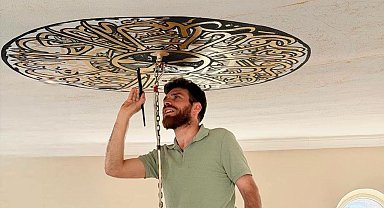 İmamın sanat sevgisi camiye yansıdı