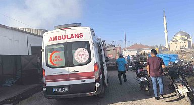 İş yerinde tüp patlaması sonrası yangın çıktı