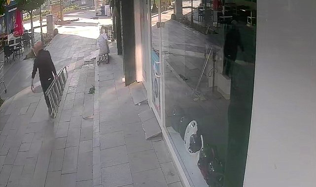 İş yerine girebilmek için çıktığı merdiven sonu oldu