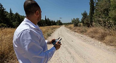 Kaçak moloz dökenlere dronlu takip