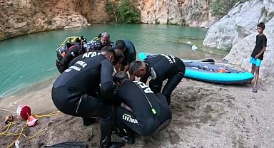 Kapuz Kanyonu'nda serinlemek için girdiği suda hayatını kaybetti