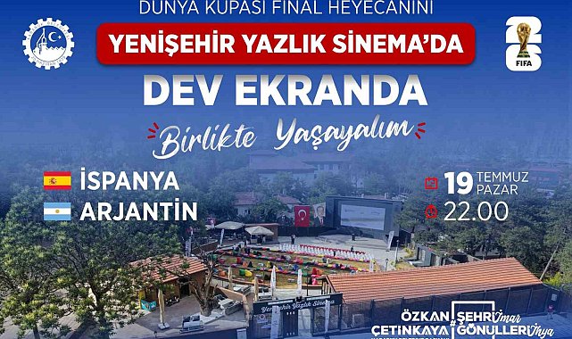 Karabük'te dünya kupası finali dev ekranda izlenecek
