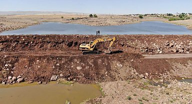 Karacadağ'da gölet onarıldı, 7 bin hayvan ve tarım arazileri suya kavuştu