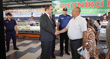 Kaymakam Battal, pazarcı esnafı ve vatandaşlarla buluştu