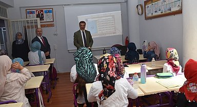 Kaymakam Güldoğan,Yaz Kur'an Kursu öğrencileriyle buluştu