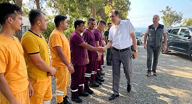 Kaymakam Topsakaloğlu, ilk müdahale ekibinde incelemelerde bulundu