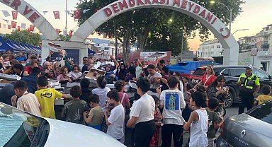 Kiraz kapabilmek için kıyasıya yarıştılar
