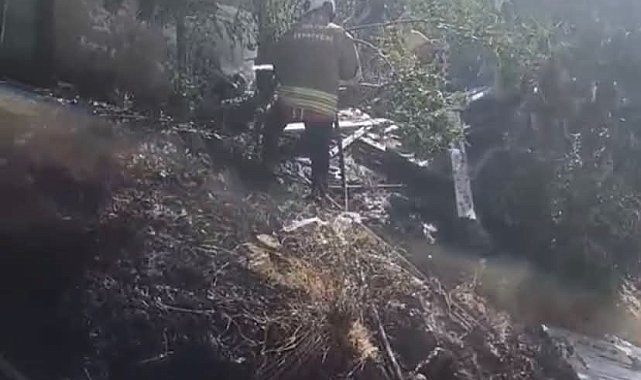 Kırıkhan'da bahçe yangını