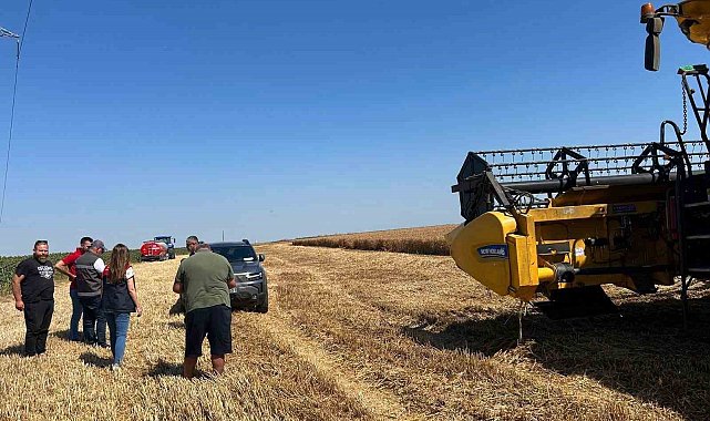 Kırklareli'nde hasat sezonunda biçerdöver denetimleri sürüyor