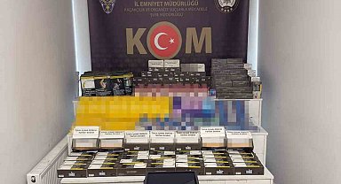 Kocaeli'de 8 adrese eş zamanlı baskın: 1 ton 160 kilo tütün ele geçirildi