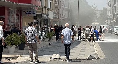 Lüks araç alevlere teslim oldu