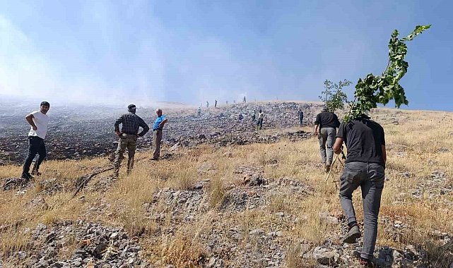 Malatya'da anız yangını