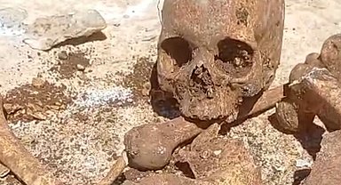 Malatya'da temel kazısında insan kemikleri bulundu