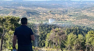 Manisa'da yangında 1.5 hektarlık kızılçam ormanı zarar gördü