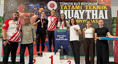 Manisalı muaythaiciler Türkiye Şampiyonası'na damga vurdu