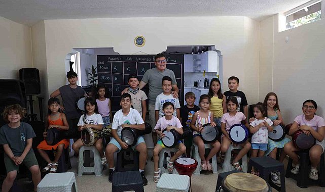 Marmaris'te çocuklar yaz kursunda