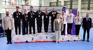 MCBÜ'lü cimnastikçilerden Ankara'da madalya yağmuru