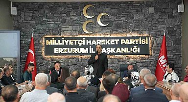 MHP Erzurum'da büyük il kongresi için düğmeye basıldı