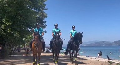 Milli Park'ta atlı jandarmadan sıkı denetim