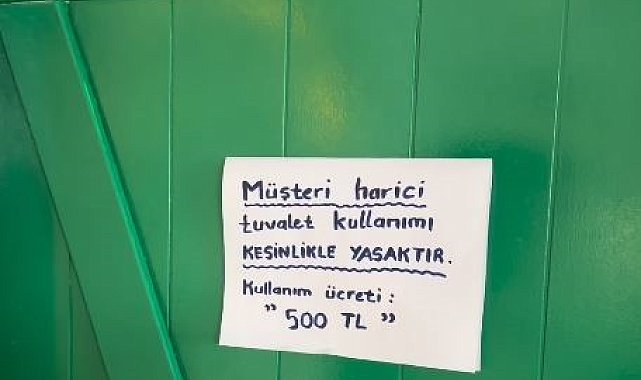 Muğla Akyaka bu defa fahiş WC ücreti ile gündeme geldi