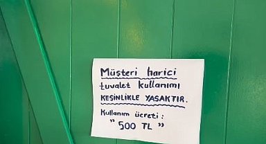 Muğla Akyaka bu defa fahiş WC ücreti ile gündeme geldi