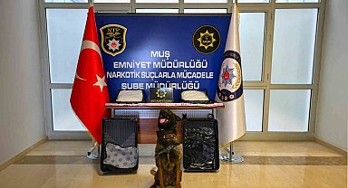 Muş'ta valizde 3 kilo metamfetamin ele geçirildi