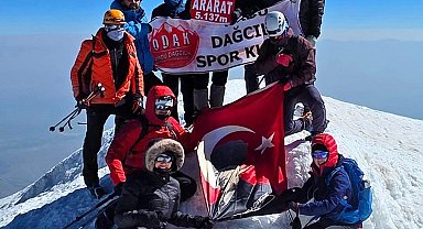 Ordulu dağcılar zirve yaptı