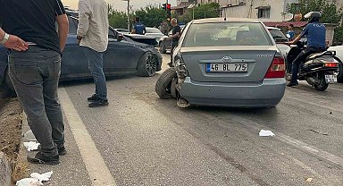 Osmaniye'de zincirleme trafik kazası: 2 yaralı