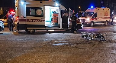 Otomobil ile motosiklet çarpıştı: 1 yaralı