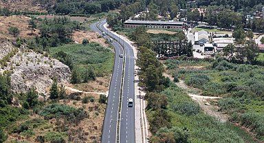 Pamucak yolu baştan sona yenilendi