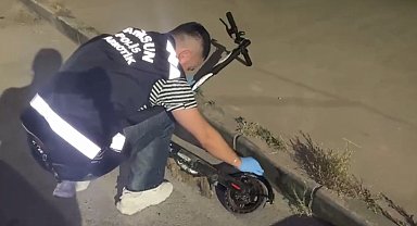 Peçeteye emdirilen uyuşturucuyu scooter bataryasında sakladı