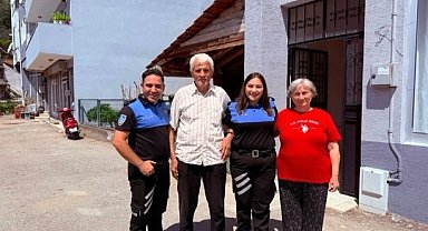 Polisten gazilere vefa ziyareti