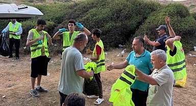 Sabah namazının ardından çevre için el ele verdiler