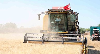 Şahinbey'de çiftçiler buğday hasadından memnun