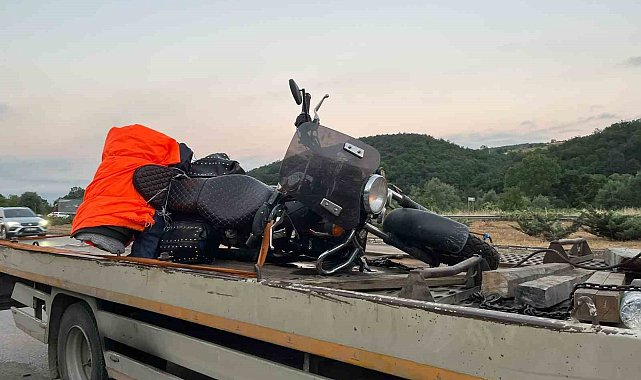 Samsun'da köpeğe çarpan motosikletteki sürücü ve yolcu yaralandı