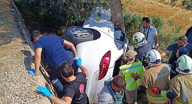 Şarampole devrilen otomobilin sürücüsü günlerdir süren hayat mücadelesini kaybetti