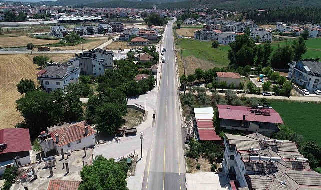 Seydikemer Belen'de yol çalışmaları tamamlandı