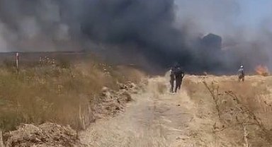 Seyitgazi ilçesinde bir yangın daha