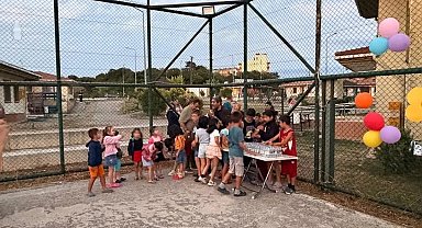 Sinop'ta çocuklar açık hava sinemasında buluştu