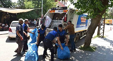 Siverek'te ele geçirilen tonlarca bozuk ürün imha edildi