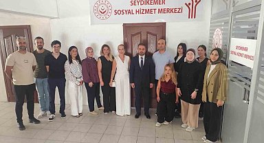 Sosyal Hizmetler İl Müdürü Selçuk Seydikemer'de denetim gerçekleştirdi