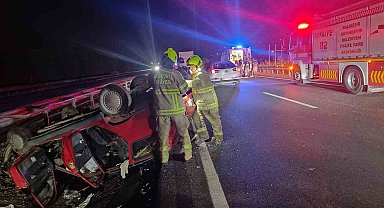 Susurluk'ta trafik kazası: 1'i çocuk 5 yaralı