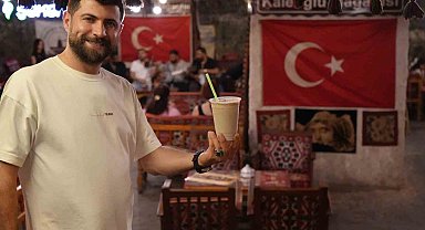 Tarihi mağarada serinleten lezzet: Soğuk menengiç kahvesi
